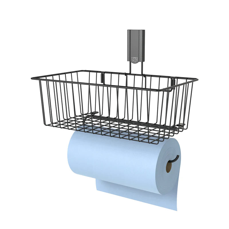 Gator Magnetics® Utility Magnetic Basket with Towel Bar | 35 lbs Capacity