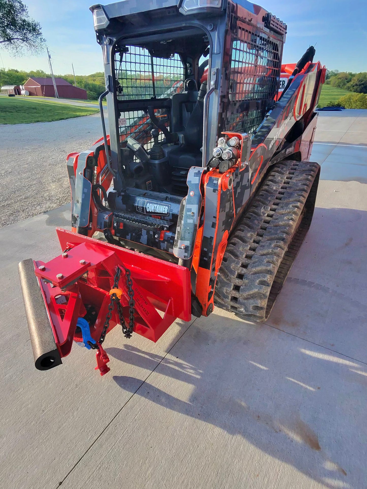 EZY Hitch™ | Shipping Container Hitch | Skid Loader Quick-Tach | Made To Order